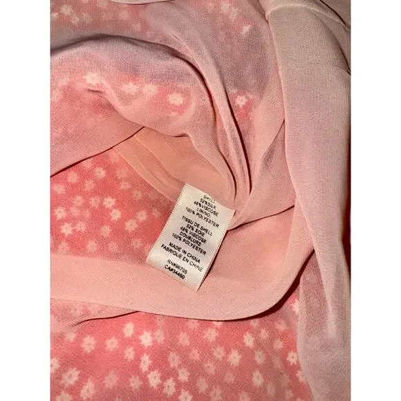 Rebecca Taylor Malia Twist Front Floral Silk Midi Dress Women's 4 Red Garden - Picture 6 of 16